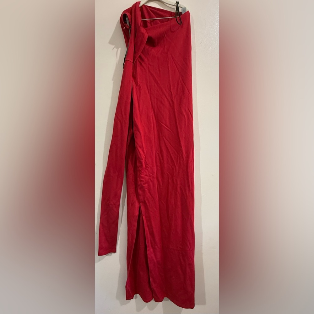 MARELLA One Shoulder Red Dress - Picture 11 of 12
